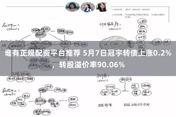 谁有正规配资平台推荐 5月7日冠宇转债上涨0.2%，转股溢价率90.06%
