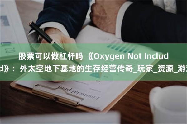 股票可以做杠杆吗 《Oxygen Not Included》：外太空地下基地的生存经营传奇_玩家_资源_游戏